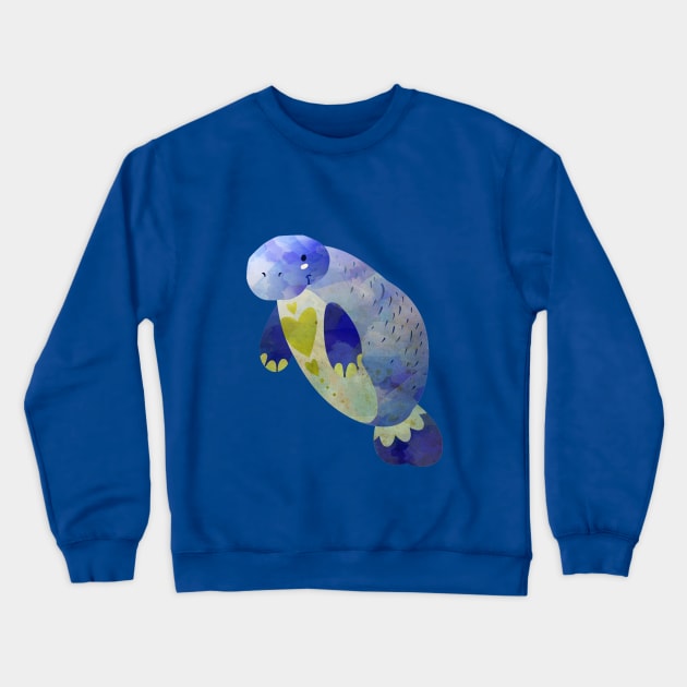 MANATEE - THE MIGHTY SEA-COW Crewneck Sweatshirt by CliffordHayes